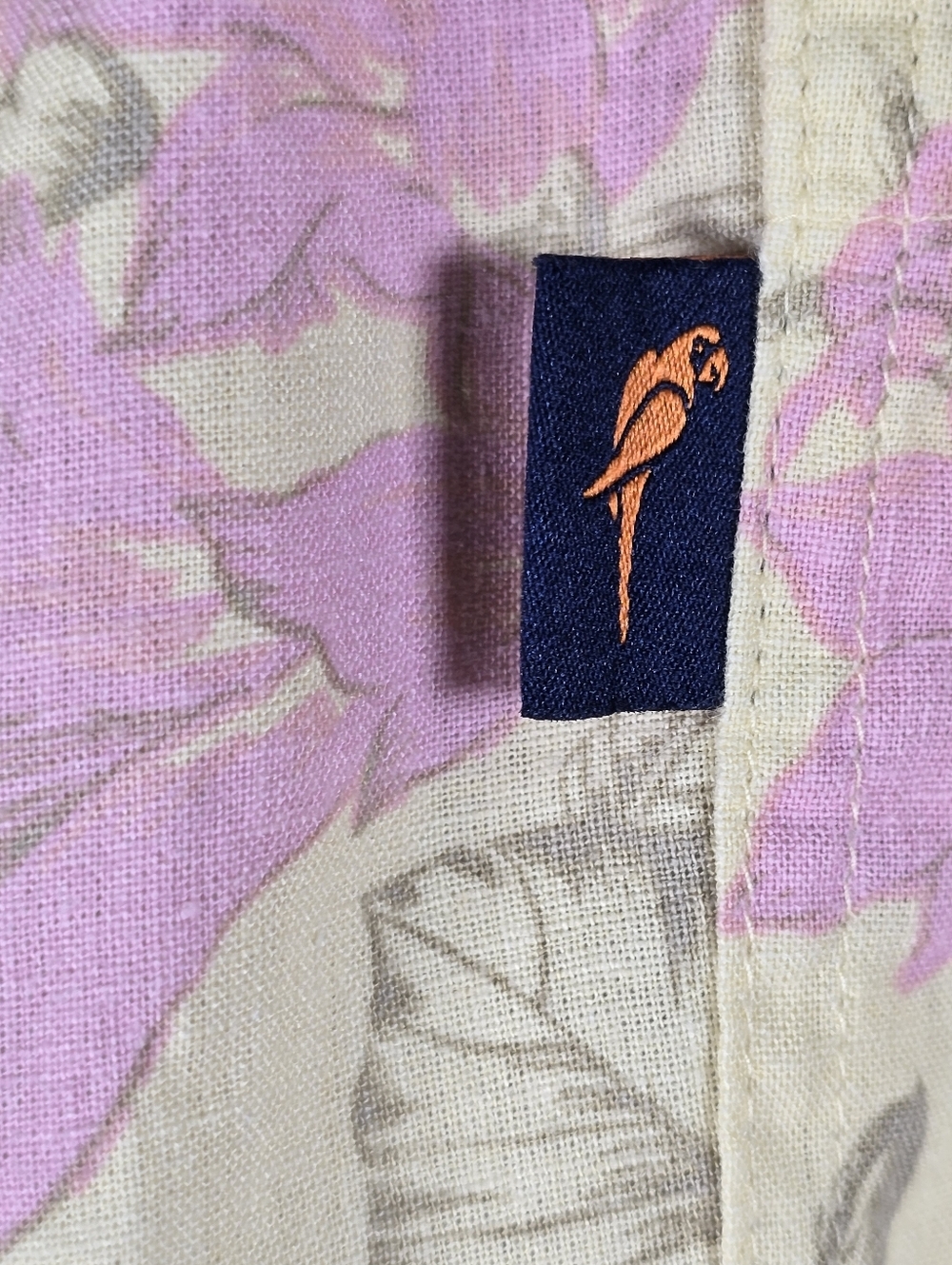 Margaritaville Women's No Passport Required Beach Linen Shorts Yellow/Pink XL - Picture 8 of 11